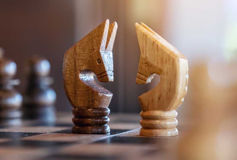 Chess pieces like law and protecting intellectual property